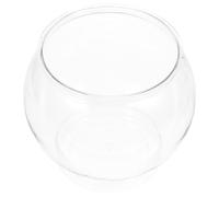 BUGUUYO Desktop Fish Tank Small Round Plastic Goldfish Bowl Aquarium Fish Tank for Home Office Modern Design