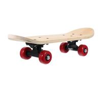 BUGUUYO DIY Hand-Painted Skateboard 43Cm Solid Maple Double-Sided Blank Deck 4-Wheel Set, ’S Skateboard Suitable for Beginners and Creative DIY Painting Random Color Random Color