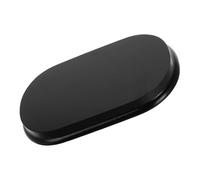 BUGUUYO DIY mini doll bases miniature base Oval wooden base for mini dolls and clay figurines, versatile stable platform with minimalist design, black wood for home decor and collection