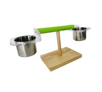 BUGUUYO Door Parrot Stands for Indoor Play Bird Climbing Stand Safe Material Training Stand Bowl for Parrots