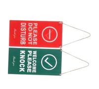 BUGUUYO Double Sided Do Not Disturb Sign for Office with Welcome Please Knock Message Reversible Open Closed Business Door Hanger Plaque Hanging Sign for Therapy Clinic Dorm Online Meeting