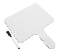 BUGUUYO Double Sided Dry Erase Handheld Answer Paddle Whiteboard for Classroom Voting Scoring and Games Portable Writing Board with Marker Teaching Prop for Students