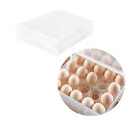 BUGUUYO Egg Holder Box Plastic Egg Carton Capacity Refrigerator Storage Material
