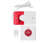BUGUUYO Elderly Emergency Call Button Wireless Alarm with Audible and Visible Alerts Disability-friendly Assistive Device for Home Care and Disabled Bathroom Safety
