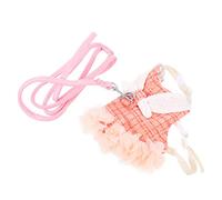 BUGUUYO Elegant Bunny Vest with Leash Pet Dress Cotton Material Adorable Decor Easy to Wear m Size