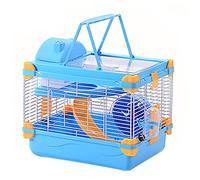 BUGUUYO Elegant Hamster Cage with Acrylic PET Villa Multi-Level Small PET House Includes Exercise Wheel Food Bowl for Hamsters and Small