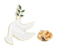BUGUUYO Elegant Peace Dove Brooch Pin for Women with Olive Branch Design, Alloy Material, Long-lasting Charm, for Bags and Backpacks, Gift for Dates and Special Occasions