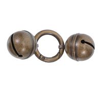 BUGUUYO Extra Loud Vintage Copper Pet Bells with Snap Clasp for Dog and Cat Collars Adjustable Brass Safety Tracking Charm for Training and Outdoor Use