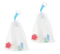 BUGUUYO Face Cleansing Foaming Nets for Effective Bubble Making 2pcs Soap Saver Bags Made of Sturdy PE Material and Gentle Face Cleaning, for Daily Skincare Routine