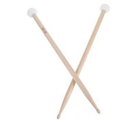 BUGUUYO Felt Head Timpani Mallets with Wooden Handle and Dual Head Design, Soft Felt Drumsticks for Jazz Drumming and Live Recording, Ergonomic Grip and Pure Sound Quality, Beige Colour