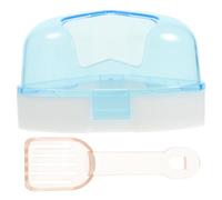 BUGUUYO Five-pointed Star Bathtub Hamster Bath Plastic Pet Tub Multi-functional Feeder Toilet for Small Animals Skid Easy Clean Safe Edges
