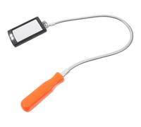 BUGUUYO Flexible LED Inspection Mirror 360° Rotatable with Bendable Square Reflective Head 20x10cm Automotive Mechanic Tool for Vehicle Undercarriage Checking