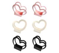 BUGUUYO Flower Packing Boxes 6pcs Multifunctional and Not Easy to Deform Heart Shaped Made of Kraft Paper Random Color for Wedding and Home Bouquet Display and Fresh Flower Arranging