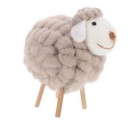 BUGUUYO Fluffy Sheep Ornament Miniature Sheep Ornaments Christmas Decorative Figurines Felt Sheep Doll Crafts