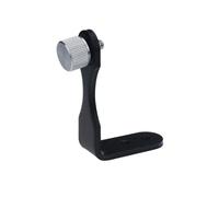 BUGUUYO Full Metal L-Shaped Tripod Connector Adapter for Binoculars and Telescopes, Black Telescope Bracket Mount Compatible with Camera Tripods for Outdoor Bird Watching and Astronomy