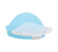 BUGUUYO Guinea Pig Litter Box Rat Hamster Litter Tray Small Animal Toilet Plastic Pet Potty Corner Unit