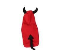 BUGUUYO Halloween Dog Costume Small Dog Outfits Devil Transformation Pet Warm Coat Three-dimensional Pet Devil Dress