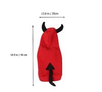 BUGUUYO Halloween Outfits for Dogs Stylish Pet Warm Costume Realistic Devil Transformation Great for Walking Jogging