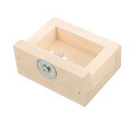 BUGUUYO Hamster Wooden Food Bowl Small Animal Feeding Dish for Hamsters Squirrels and Other Pets Easy to Clean Safe Wooden Feeder for Food and Water