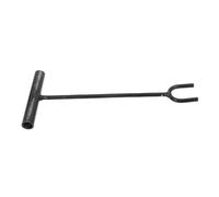 BUGUUYO Handle Water Shut Off Tool with Long Rod Iron Construction Shaped Fork for Efficient Valve Control Quick Access Water Box Key for Home and Commercial Use