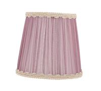 BUGUUYO Handmade Fabric Lamp Shade for Bulbs Premium Cloth Material Simple Style Lampshade for Table Floor Pendant Bedside Lamps Home and Hotel Decoration Light Purple