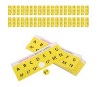 BUGUUYO Harmonica Key Stickers Pack of 60 Sheets with Clear and Visible Labels, Plastic Material, Including Music Theory Guide for Beginners