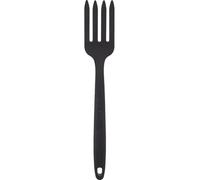 BUGUUYO Heat Resistant Silicone Cooking Fork with Supple Material and Smooth Round Edges for Home and Restaurant Use, Practical Kitchen Pasta Server Fork with Simple Design