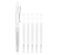 BUGUUYO Heat Sensitive Fabric Marker Pen Set, Fabric Pens with 6 0.8mm Refills, White Ink, Plastic, for Linen and Textiles, Sewing, Quilting and Embroidery