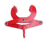 BUGUUYO Heavy Duty Steel Pallet Puller Clamp Capacity Red Pallet Grabber with Strong Pulling Force for Industrial Material Handling and Unloading Tasks