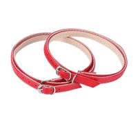 BUGUUYO High Heel Shoe Straps Cross Design Pu Anti-drop Ankle Strap 1pair Red Color Great Decoration for Women’s Office and Social Events