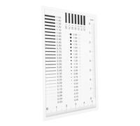 BUGUUYO High Precision Transparent Crack Measurement Film Ruler for Flaw Detection Scratch Inspection with Clear Markings and Accurate Estimation and Easy to Use Tool for Professionals and