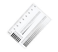 BUGUUYO High Precision Transparent Measurement Ruler for Spot and Scratch Detection Compact Wear Resistant Crack Gauge with Scale Lines for Accurate Flaw Inspection and Comparison