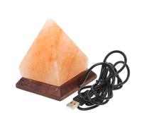 BUGUUYO Himalayan Pyramid USB Powered Color Changing Night Light for Bedroom Living Office Home Decor Romantic Atmosphere Bedside Lamp