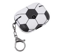 BUGUUYO Impact-resistant Football Pattern Earphone Cover Compatible with Airpods Pro Wireless Charging Support Scratch-resistant Protective Case for First and Second Generation Earbuds