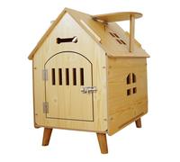 BUGUUYO Large Dog Kennel Wooden Dog House Extra Large Pet Crate Run Cat Nest for Outdoor Pet Sleeping Bed