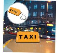 BUGUUYO LED Taxi Roof Light Retro Car Top Sign Illuminated Yellow Lamp Safety Indicator for Taxi Replacement and Rear Collision Prevention