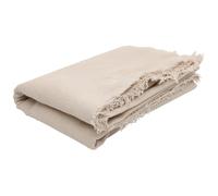 BUGUUYO Linen Table Mat Dining Tablecloth Simple Linen Fabric Plain Style Home Table Cover for Parties and Family