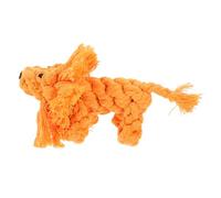 BUGUUYO Lion Shape Dog Chew Toy Cute Interactive Pet Plaything for Teething Made of Natural Cotton Rope for Breeds Promotes Healthy Chewing Habits