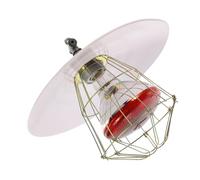 BUGUUYO Livestock Warming Lamp Set 250w Metal Heat Shield with Ceramic Socket and Protective Grid for Animal Cage Heating, Suitable for Pigs, Reptiles, and Poultry Random Color