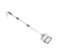 BUGUUYO Long Handle Fireplace Ash Sifter, Hollow Out Metal Coal Shovel with 3-Section Adjustable Handle, Heat Resistant Charcoal Shovel Scoop for Wood Stove