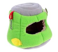 BUGUUYO Lovely Pet Plush Bed Warm Cage Cave Bedding for Guinea Pig Hamsters and Pets Cozy Nest for Sleeping and Playing Random Leaf Color