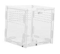 BUGUUYO Magnetic Acrylic Enclosure for Snakes Crabs Jumping Spiders Leopard Geckos Bearded Dragons and Insects Transparent Habitat for Easy Observation and Maintenance