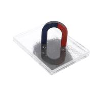 BUGUUYO Magnetic Iron Powder for Physics Education Magnetic Field Mapping Experiment Tool Student Friendly Science Equipment for Laboratory Use with Horseshoe Magnet Simulation