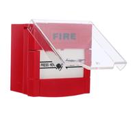 BUGUUYO Manual Reset Emergency Fire Alarm Button Quick Response Emergency Switch with Debris and Water Resistance Easy Installation Resettable Call Point for Home and Business Safety