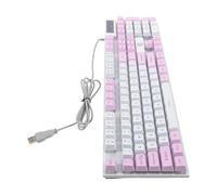 BUGUUYO Mechanical Keyboard Rgb Backlit Keys Wired Design for Gaming Office Use and Typewriters Featuring Mixed LED Lighting Effect