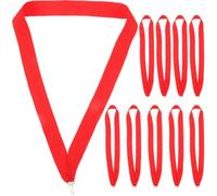 BUGUUYO Medal and Red Polyester Lanyards Neck 12pcs Award Ribbons with Comfortable for Fit Easy to Use Design Sports Events and School Activities