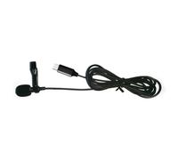 BUGUUYO Mini Lavalier Microphone Type-C Connector with Clip for Smartphone, Active Sound Collection Technology, Metal and Plastic Build Includes PU Bag for Live Broadcast and Recording