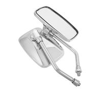BUGUUYO Motorcycle Rearview Mirrors Square Rear View Side Mirrors with Wide Field of View Easy Installation Durable Construction for Motorbike Scooter Dirt Bike Enhancing Safety and Style
