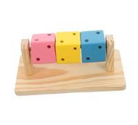 BUGUUYO Multi-function Wooden Toys for Small Animals Safe for Chewing Playing and Mental Stimulation Pet-friendly
