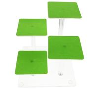 BUGUUYO Multi-Level Reptile Basking Platform Rock Four-Tier Climbing Ramp for Lizard Gecko Bearded Dragon and Tortoise Terrarium Accessories and Habitat Decor